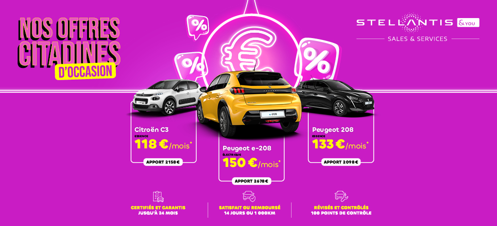 Offre LOA citadine - Stellantis &You Offre LOA citadine