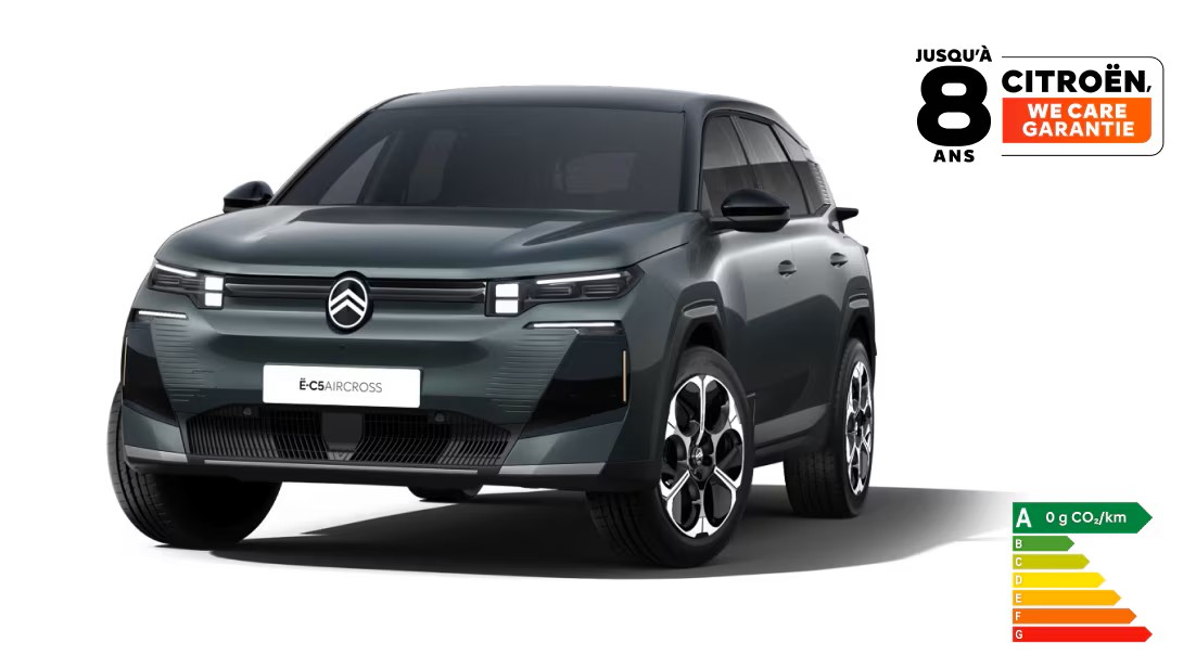 Nouveau ë-C5 Aircross Électrique 210ch, boîte automatique, autonomie confort, YOU - Stellantis &You Nouveau ë-C5 Aircross Électrique 210ch, boîte automatique, autonomie confort, YOU
