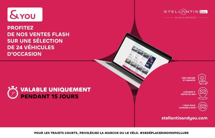 VENTES FLASH PENDANT 15 JOURS !