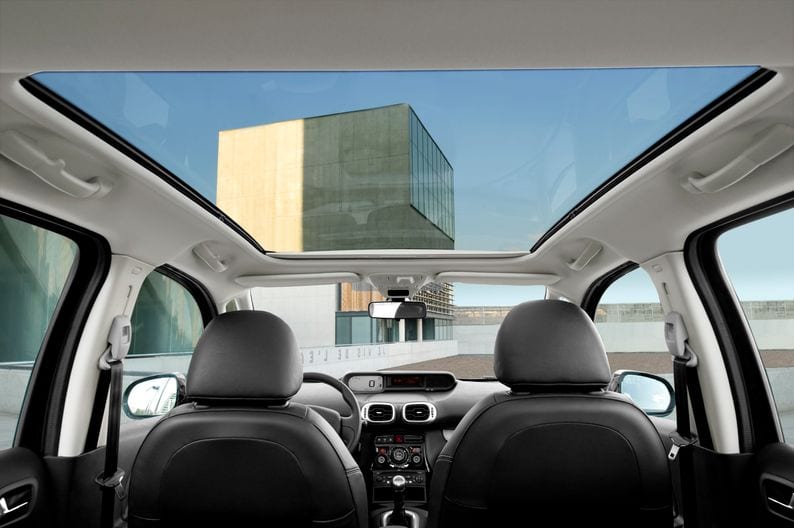 citroen c3 picasso tetto panoramico in vetro